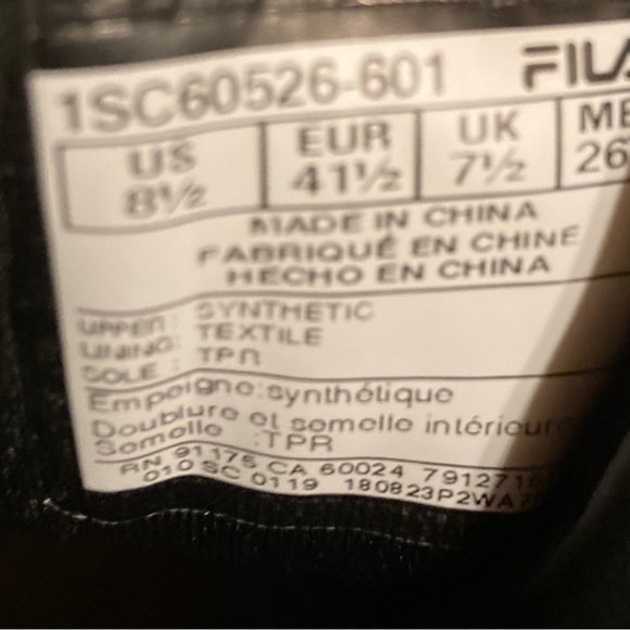 Men’s FILA high top sneakers size 8.5 - Picture 8 of 8